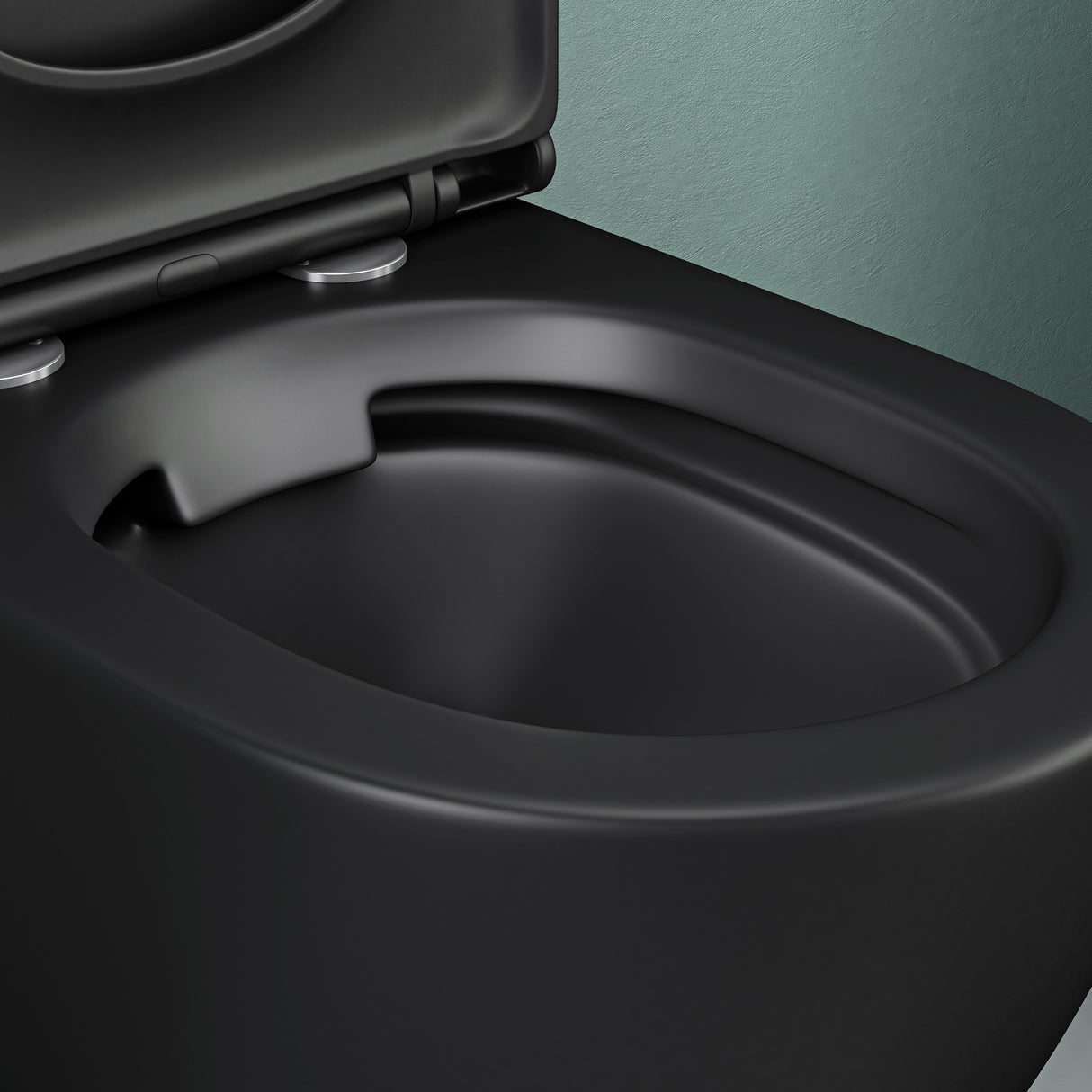 glasvilla Sanitari Bagno Sospeso in Ceramica WC Sospeso senza Brida con Chiusura di Soft Close