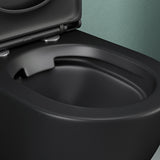 glasvilla Sanitari Bagno Sospeso in Ceramica WC Sospeso senza Brida con Chiusura di Soft Close