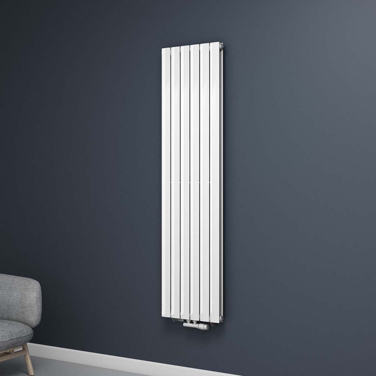 radiateur de salle de bain glasvilla à raccordement central plat et à raccordement latéral radiateur à panneau chauffage de salle de bain monocouche en acier FV