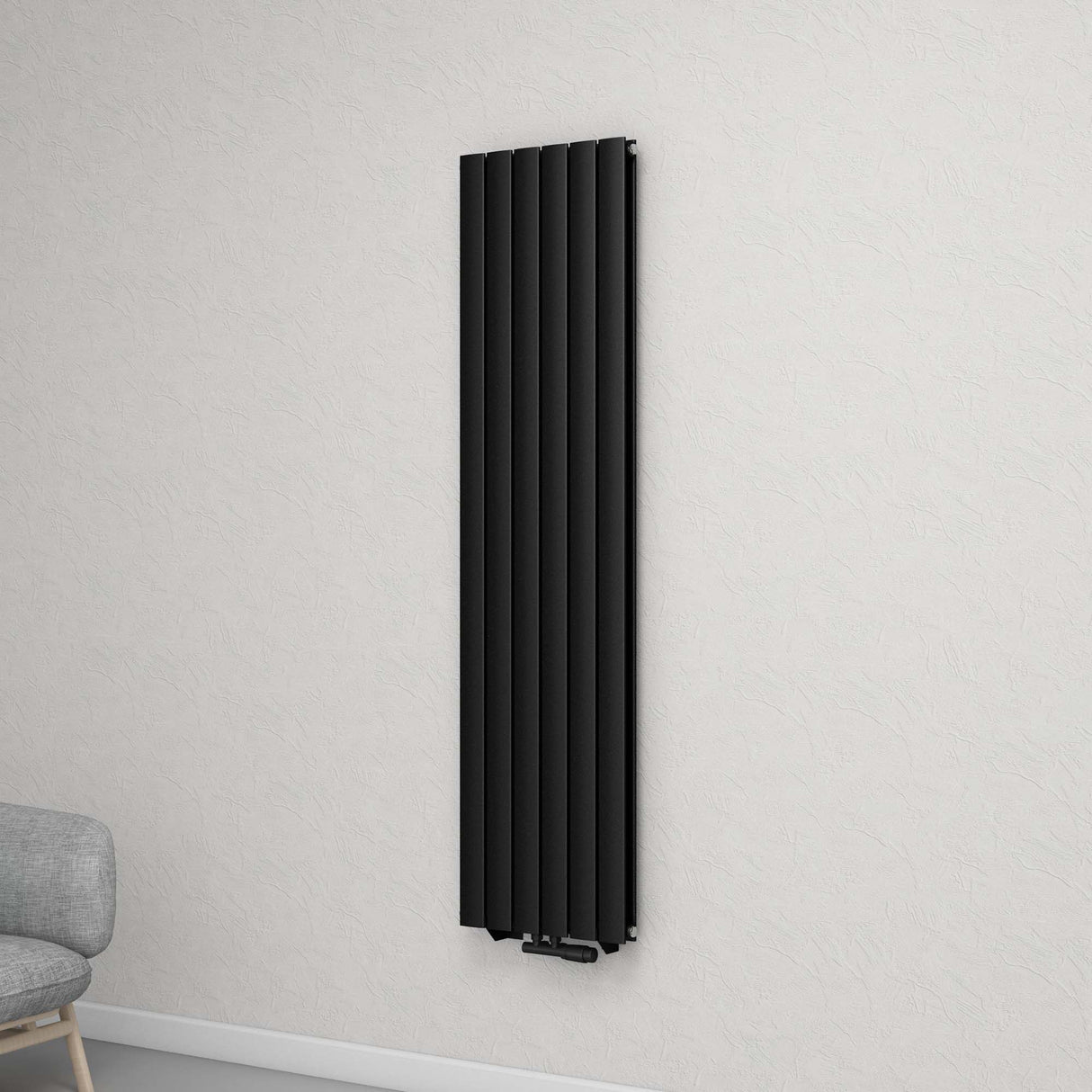 radiateur de salle de bain glasvilla à raccordement central plat et à raccordement latéral radiateur à panneau chauffage de salle de bain monocouche en acier FV