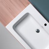 glasvilla Doppelwaschbecken Aufsatzwaschbecken Hängewaschbecken Waschbecken mineralguss Waschplatz Waschtisch Colossum830