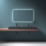 glasvilla Doppelwaschbecken Aufsatzwaschbecken Hängewaschbecken Waschbecken mineralguss Waschplatz Waschtisch Colossum830