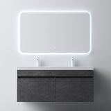 Ensemble de meubles de salle de bain Glasvilla Meubles de salle de bain avec lavabo en fonte minérale Meuble sous-vasque Botanica 