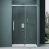 Porte de douche Glasvilla, porte de niche, cloison de douche, cabine de douche, porte coulissante en niche, verre de sécurité ESG de 6 mm, fermeture amortie incluse, Teramo12K