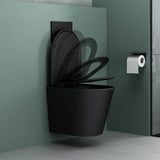glasvilla Spülrandlos Wand WC Hänge WC Spülrandloses Toilette Softclose WC-Sitz Aachen108