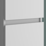 glasvilla Armoire Latérale de Salle de Bain avec 2 Portes et 4 Compartiments Étagère de Salle de Bain Armoire Polyvalente Armoire de Salle de Bain LTH 35x20x120 cm Verona