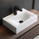 glasvilla Waschbecken Aufsatzwaschbecken, BTH: 45x30,5x10,5cm, in weiß, aus Keramik, eckig, mit Nano-Beschichtung/Lotus-Effekt Brüssel118c