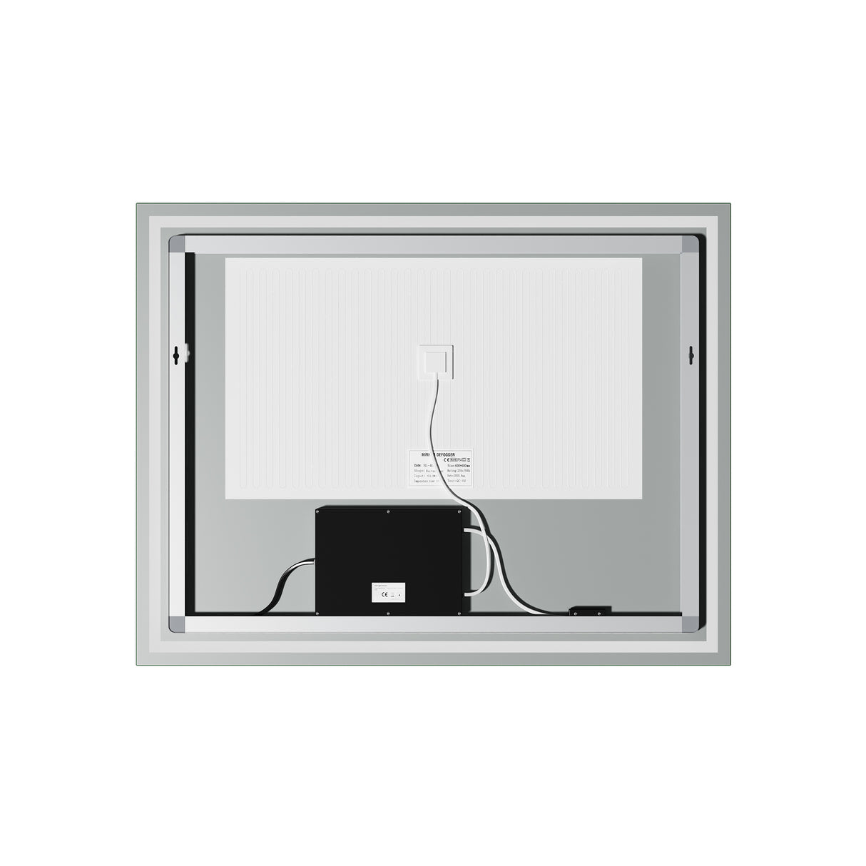 Miroir mural de salle de bain Glasvilla, miroir de salle de bain LED avec interrupteur tactile, revêtement antibuée [Classe énergétique F] 02