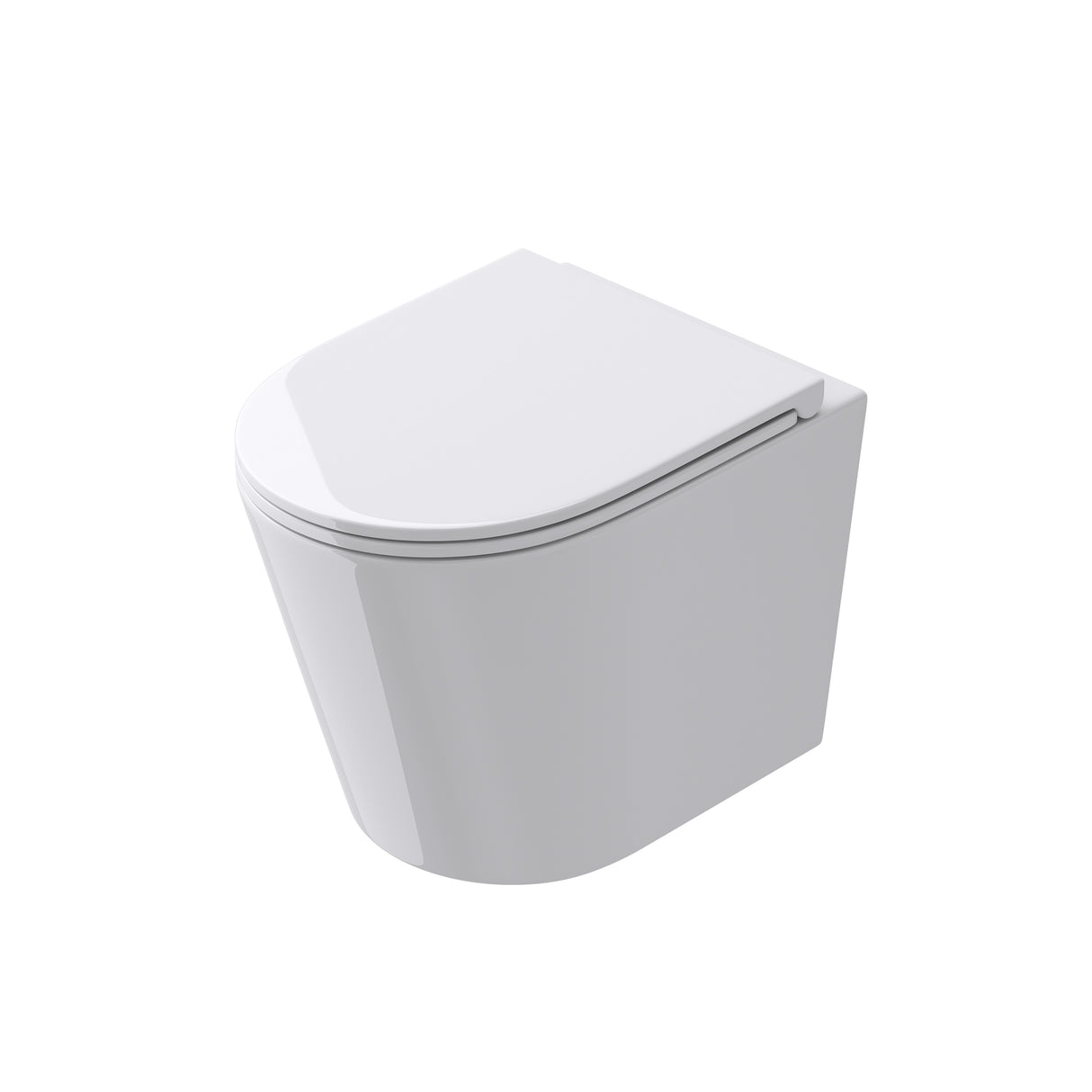 glasvilla Spülrandlos Wand WC Hänge WC Spülrandloses Toilette Softclose WC-Sitz Aachen108