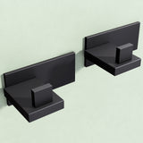 glasvilla Kleiderhaken Wandgarderobe Wandhaken aus Edelstahl Garderobenleiste Garderobenhaken Stalo-06+Stalo-07