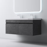 Ensemble de meubles de salle de bain Glasvilla Meubles de salle de bain avec lavabo en fonte minérale Meuble sous-vasque Botanica 