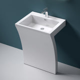 glasvilla Standwaschbecken Eckig Design Standwaschtisch Col07 Gussmarmor Design Waschplatz Waschsäule Standsäule