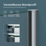 Paroi de douche Glasvilla pour douche, cloison de douche à l'italienne, verre de sécurité ESG 8 mm, verre NANO BRAM1 et BRAM3 Bremen1K