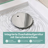 glasvilla Bonde de Douche pour Receveur de Douche Diamètre de la Douche 40 mm Trou d’Évacuation 90 mm AL001