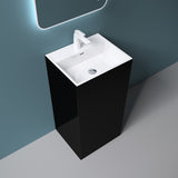 glasvilla Design Standwaschbecken freistehend Col34 aus Mineralguss Waschtisch