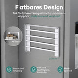 glasvolla Handtuchhalter Badetuchhalter Magnetische Regale für Waschmaschine Klappregal Wandregal ohne Bohren 41x25cm Multifunktionaler Regal für Kühlschrankseit, Bad, Küche Folda-01