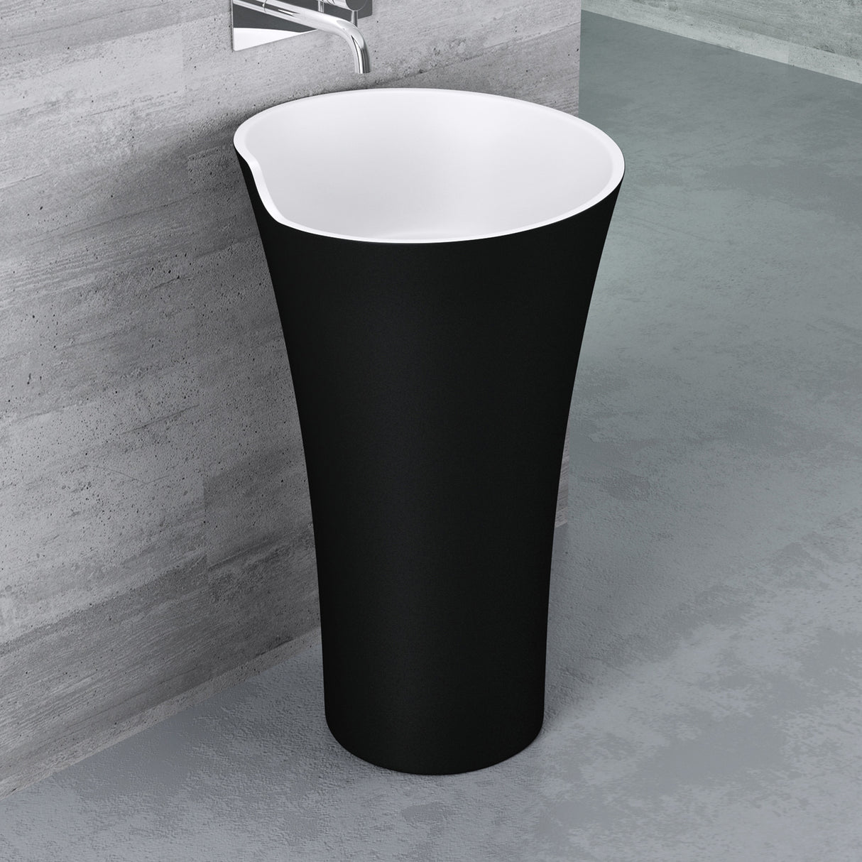 glasvilla Design Standwaschbecken freistehend Col30 aus Mineralguss Waschtisch