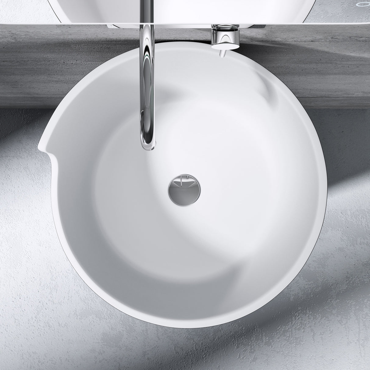 glasvilla Design Standwaschbecken freistehend Col30 aus Mineralguss Waschtisch