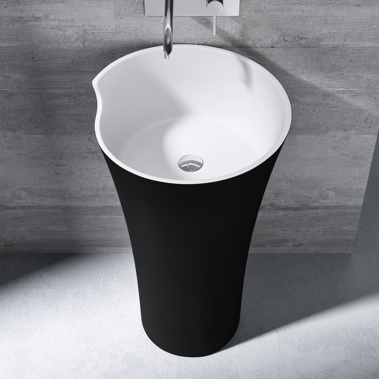 glasvilla Design Standwaschbecken freistehend Col30 aus Mineralguss Waschtisch