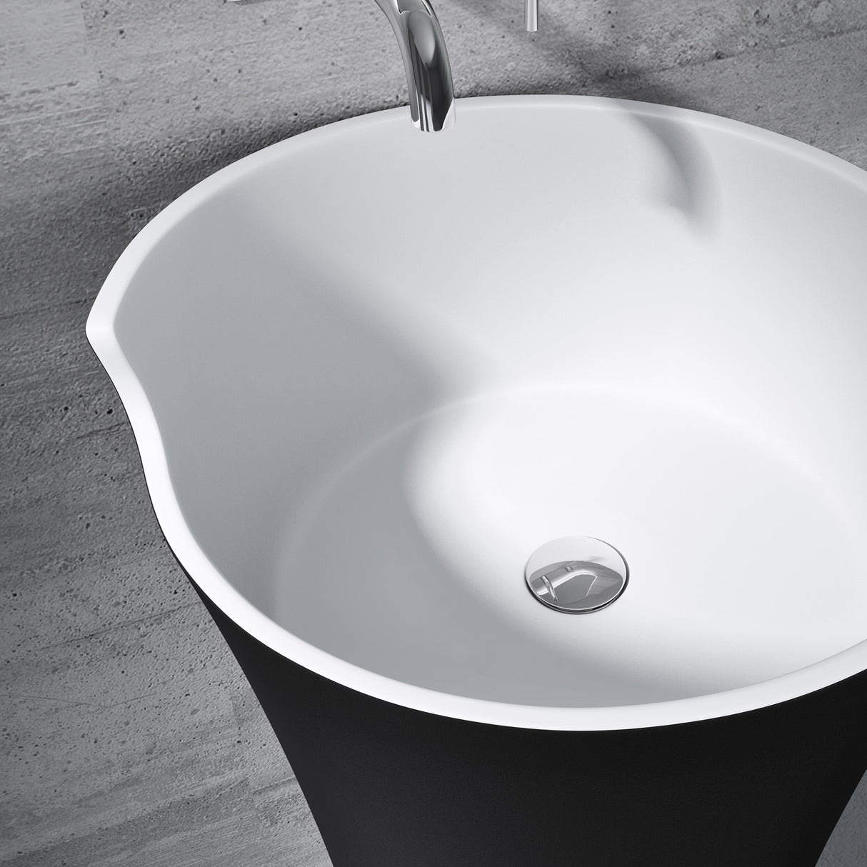 glasvilla Design Standwaschbecken freistehend Col30 aus Mineralguss Waschtisch