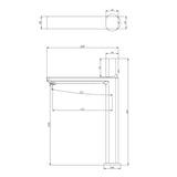 glasvilla Armatur Wasserhahn Bad Waschbeckenarmatur Badinstallationen Einhebelmischer WAO-7901