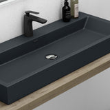 glasvilla Waschbecken Aufsatzwaschbecken Hängewaschbecken Waschschale Mineralguss Bad Eckig Col06