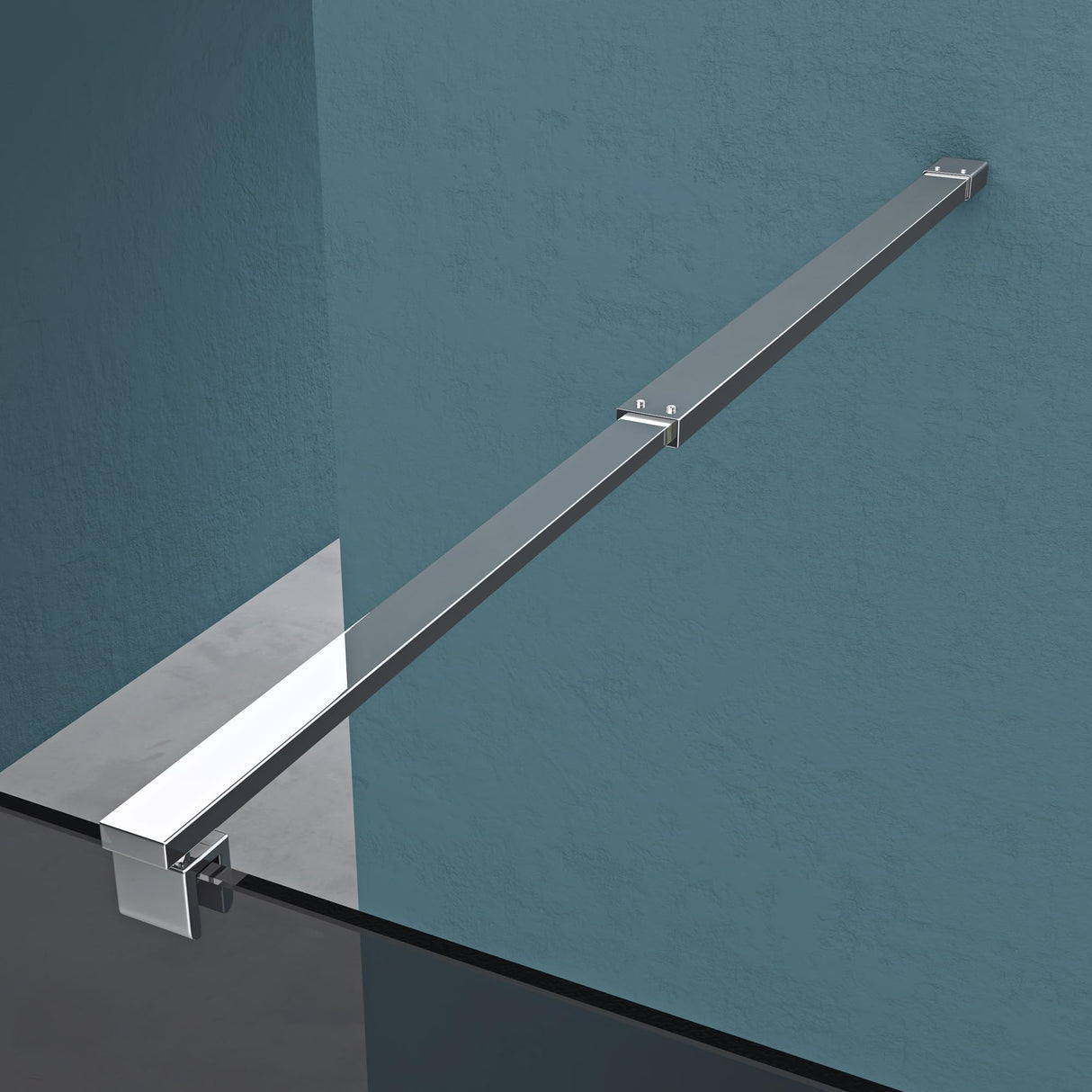 Paroi de douche Glasvilla pour douche, cloison de douche, douche à l'italienne, verre de sécurité ESG, verre NANO 8 mm BRAM1 et Bram3 Bremen1VG