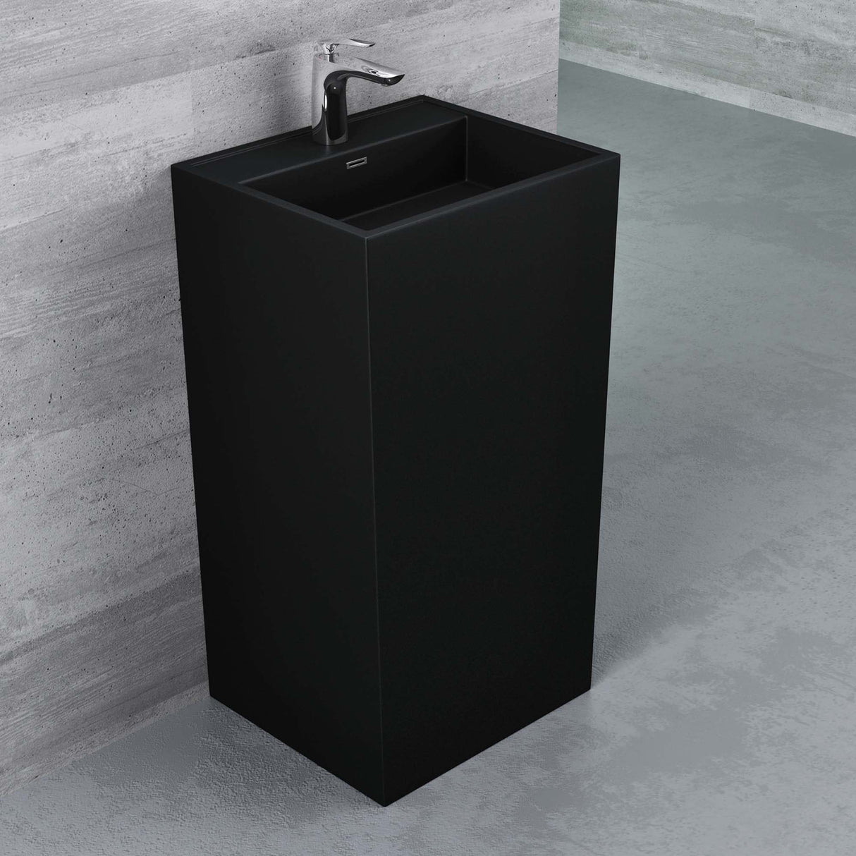 glasvilla Design Standwaschbecken freistehend Col34 aus Mineralguss Waschtisch