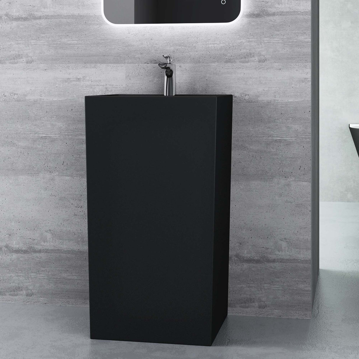 glasvilla Design Standwaschbecken freistehend Col34 aus Mineralguss Waschtisch