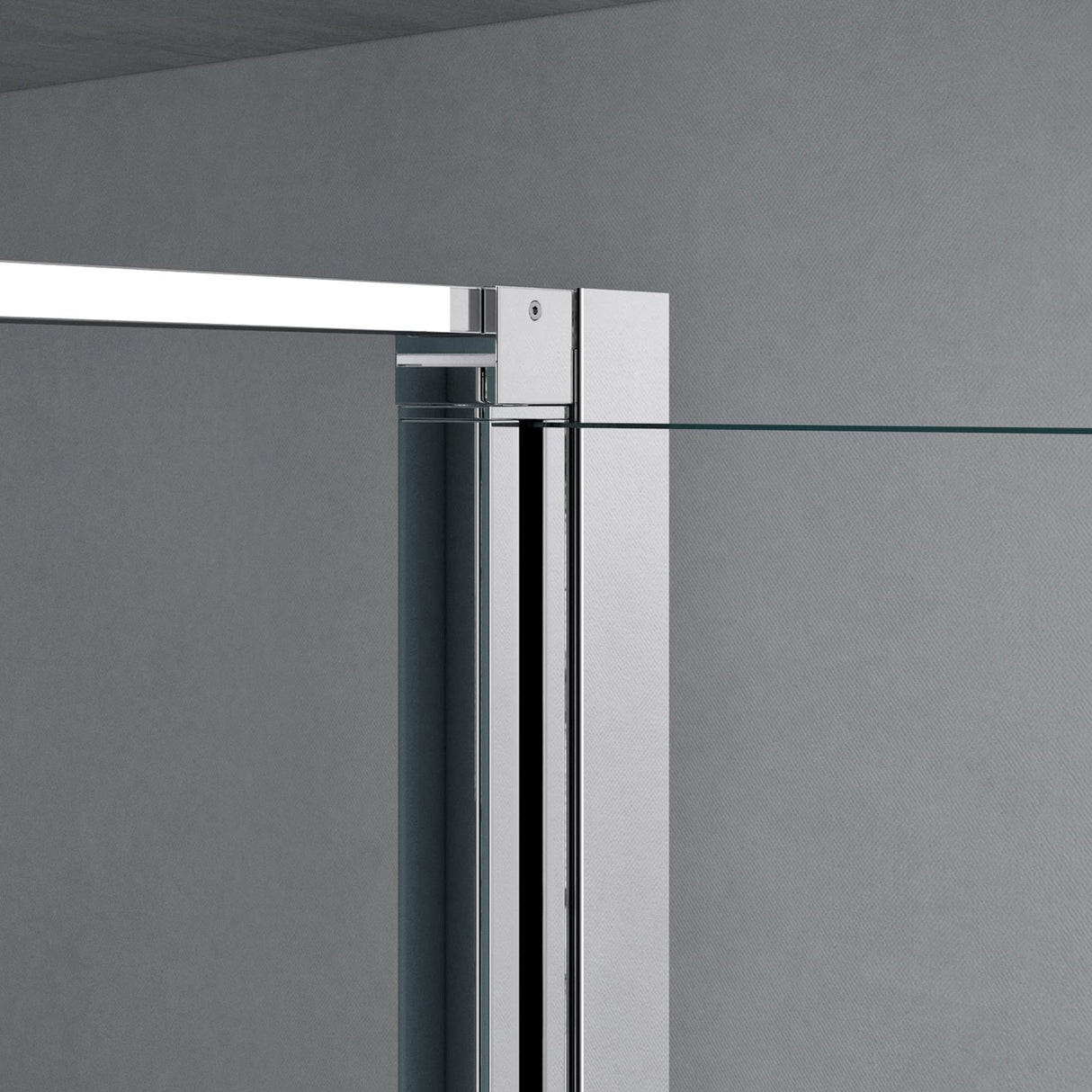 Cabine de douche Glasvilla, cloison de douche en U, cadre en aluminium, verre de sécurité ESG, verre transparent, double porte Ravenna66UK