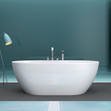 Baignoire îlot rectangulaire en acrylique sanitaire Glasvilla avec accessoires, baignoire sur pied Vicenza601