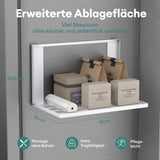 glasvolla Handtuchhalter Badetuchhalter Magnetische Regale für Waschmaschine Klappregal Wandregal ohne Bohren 41x25cm Multifunktionaler Regal für Kühlschrankseit, Bad, Küche Folda-01