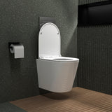 glasvilla Spülrandlos Wand WC Hänge WC Spülrandloses Toilette Softclose WC-Sitz Aachen108
