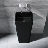 glasvilla Design Standwaschbecken freistehend Col31 aus Mineralguss Waschtisch BTH: 40x35x82cm