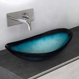 lavabo Glasvilla en verre, vasque à poser, lavabo ovale
