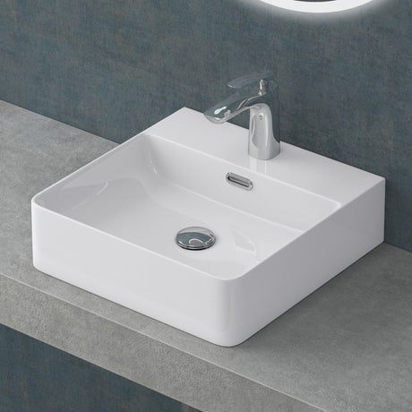 glasvilla Waschbecken Aufsatzwaschbecken Meissen201 Waschtisch aus Keramik inkl. Nano-Beschichtung