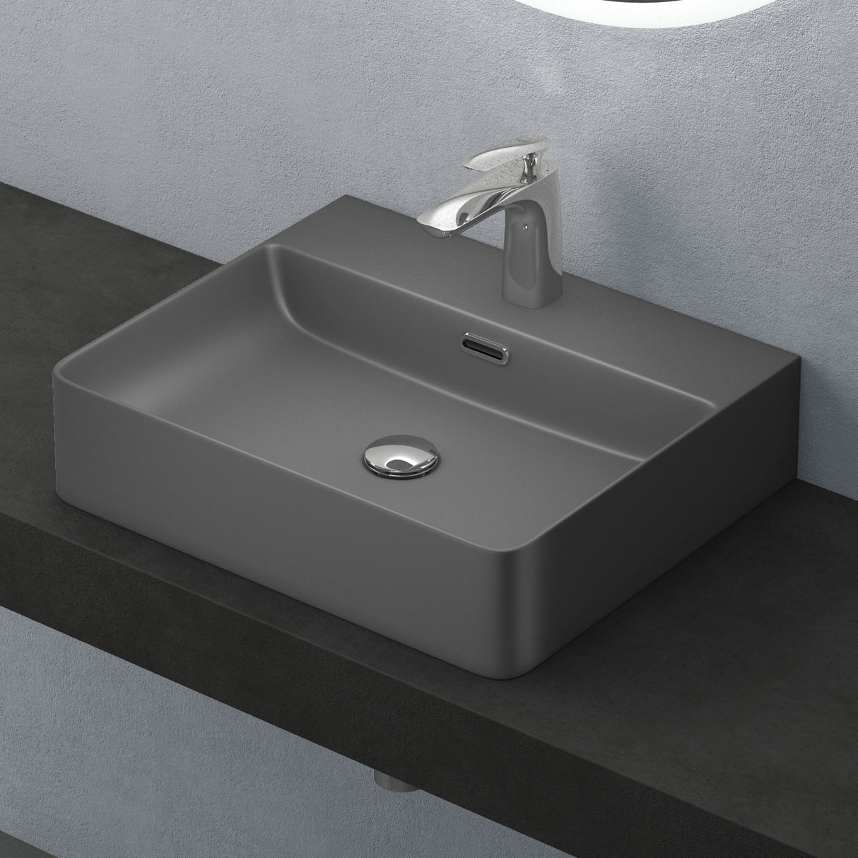glasvilla Waschbecken Aufsatzwaschbecken Meissen201 Waschtisch aus Keramik inkl. Nano-Beschichtung
