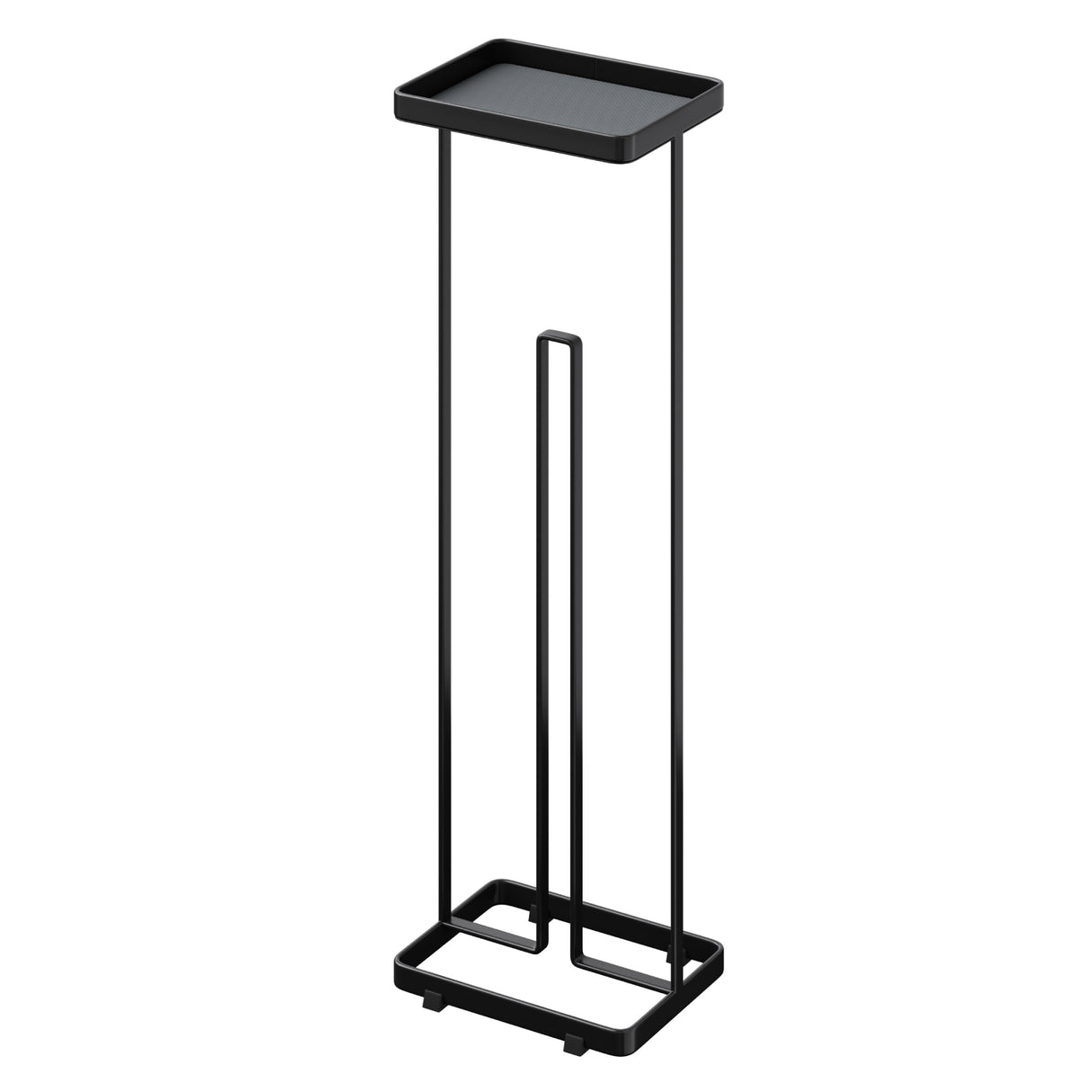 soporte de papel higiénico glasvilla de pie con estante soporte de rollos de inodoro soporte de papel higiénico independiente soporte de rollos de WC 16x12x52cm Reglo-04