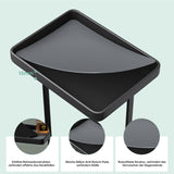 soporte de papel higiénico glasvilla de pie con estante soporte de rollos de inodoro soporte de papel higiénico independiente soporte de rollos de WC 16x12x52cm Reglo-04