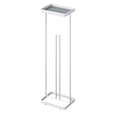 soporte de papel higiénico glasvilla de pie con estante soporte de rollos de inodoro soporte de papel higiénico independiente soporte de rollos de WC 16x12x52cm Reglo-04