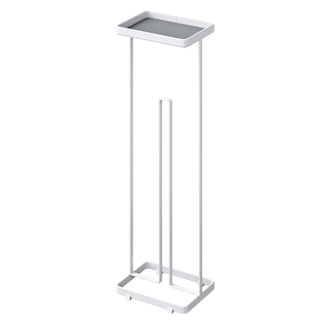 soporte de papel higiénico glasvilla de pie con estante soporte de rollos de inodoro soporte de papel higiénico independiente soporte de rollos de WC 16x12x52cm Reglo-04