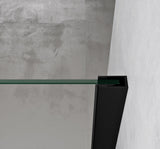 Cabine de douche Glasvilla avec mécanisme de levage et d'abaissement Rav36-Plus, verre de sécurité ESG noir de 8 mm, revêtement nano