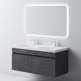 Ensemble de meubles de salle de bain Glasvilla Meubles de salle de bain avec lavabo en fonte minérale Meuble sous-vasque Botanica 