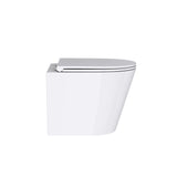 glasvilla Spülrandlos Wand WC Hänge WC Spülrandloses Toilette Softclose WC-Sitz Aachen108