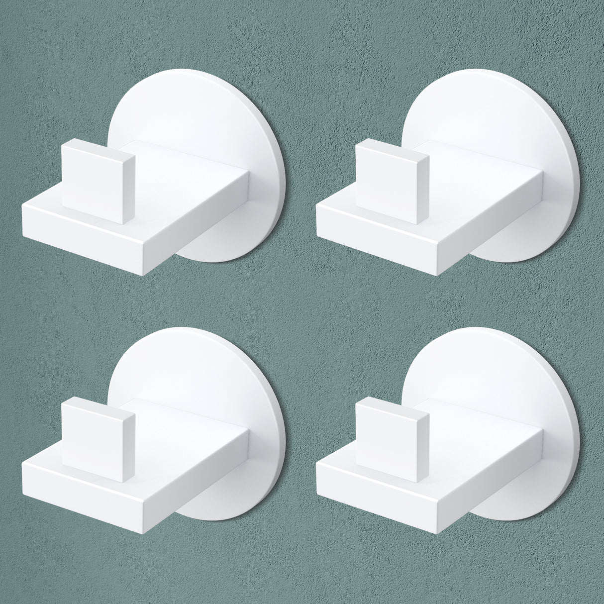 Glasvilla Design – Ganchos de pared de acero inoxidable Stalo-08 / Stalo-09 con montaje adhesivo o atornillado