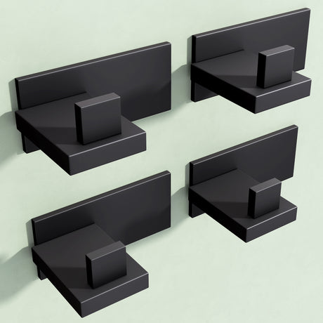 glasvilla Patères Porte-Manteau Mural Crochets Muraux en Acier Inoxydable à Manteaux Stalo-06+Stalo-07
