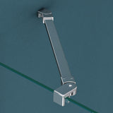 Cabine de douche Glasvilla, cloison de douche en U, cadre en aluminium, verre de sécurité ESG, verre transparent, double porte Ravenna66UK