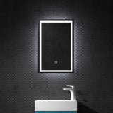 Miroir mural de salle de bain Glasvilla, miroir de salle de bain LED avec interrupteur tactile, revêtement antibuée [Classe énergétique F] 02