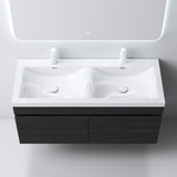 Ensemble de meubles de salle de bain Glasvilla Meubles de salle de bain avec lavabo en fonte minérale Meuble sous-vasque Botanica 