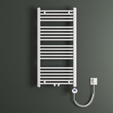 Radiateur de salle de bain Glasvilla Sèche-serviettes électrique pour électricité, raccordement latéral, radiateur tubulaire chauffage salle de bain RHE avec élément chauffant 02